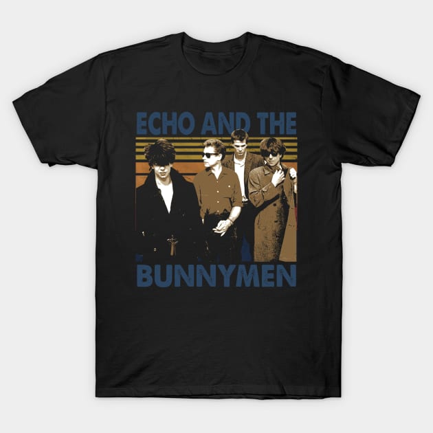 Echo And The Bunnymen Live Electric Energy In Photographs T-Shirt by Super Face